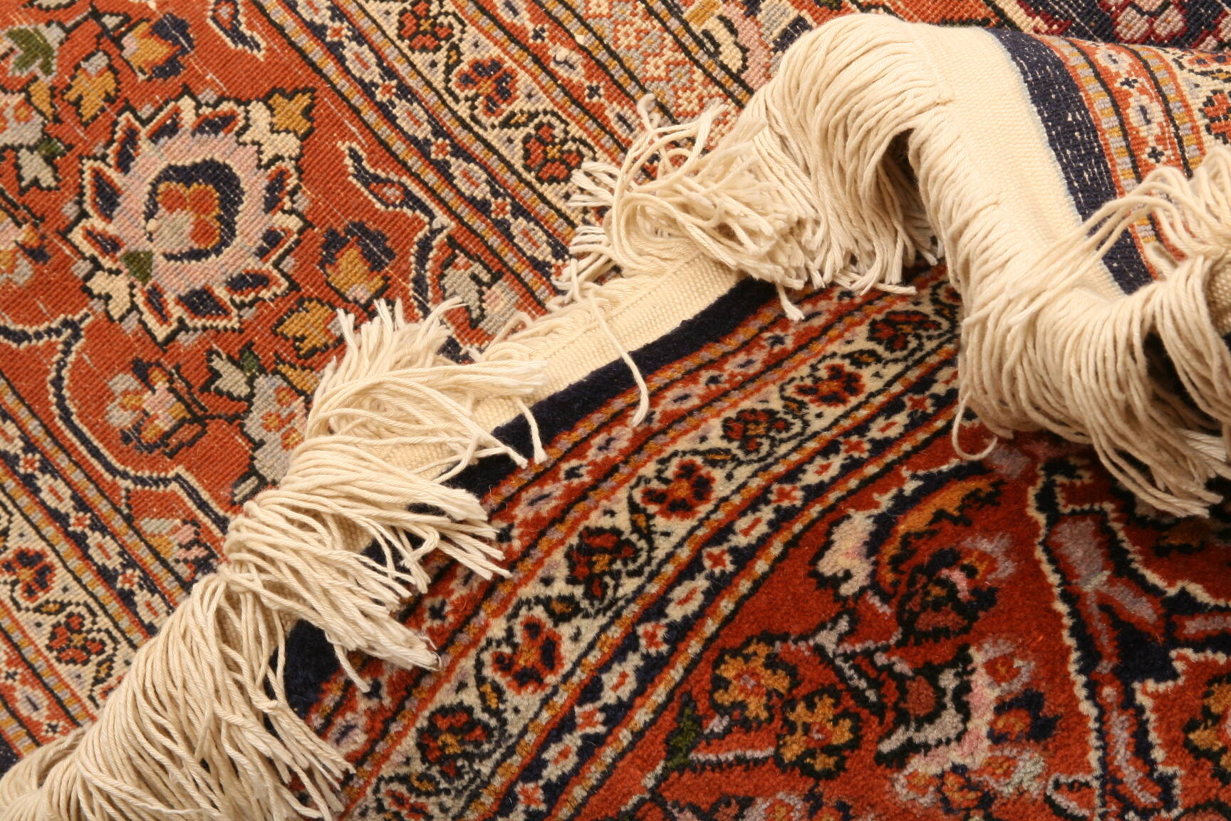 Egyptian Kashan Red Rectangle 5x7 ft Wool Carpet 22496 | SKU 22496