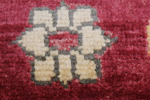 Pishavar Red Runner Hand Knotted 27 X 1111 Area Rug 250-22497 Image 10