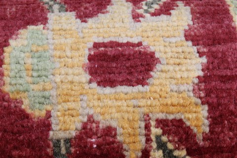 Pishavar Red Runner Hand Knotted 27 X 1111 Area Rug 250-22497 Image 11
