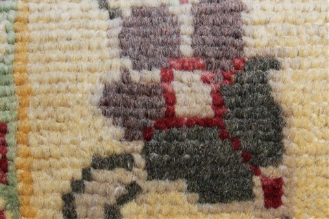 Pishavar Red Runner Hand Knotted 27 X 1111 Area Rug 250-22497 Image 12