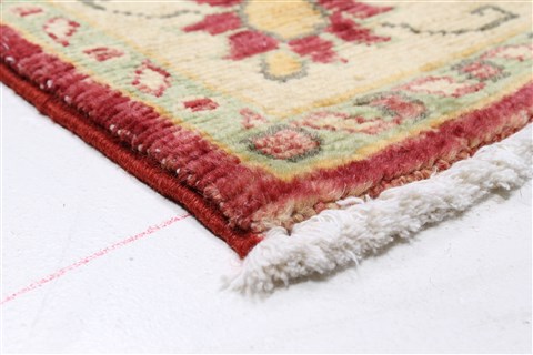 Pishavar Red Runner Hand Knotted 27 X 1111 Area Rug 250-22497 Image 7