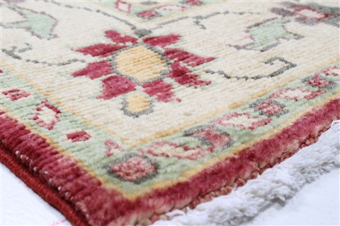 Pishavar Red Runner Hand Knotted 27 X 1111 Area Rug 250-22497 Image 8
