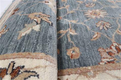 Chobi Blue Runner Hand Knotted 27 X 131 Area Rug 250-22498 Image 11