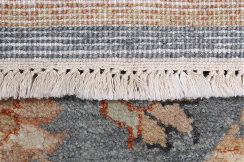 Chobi Blue Runner Hand Knotted 27 X 131 Area Rug 250-22498 Image 14