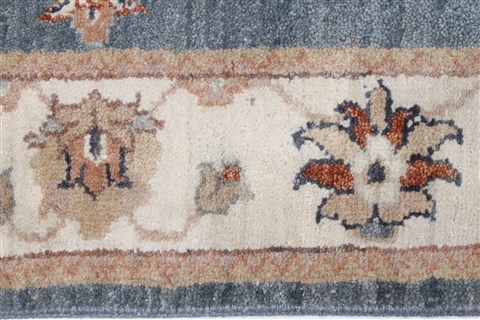 Chobi Blue Runner Hand Knotted 27 X 131 Area Rug 250-22498 Image 3