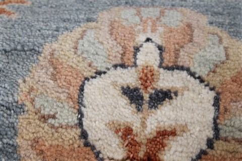 Chobi Blue Runner Hand Knotted 27 X 131 Area Rug 250-22498 Image 9