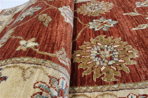 Ziegler Brown Runner Hand Knotted 27 X 121 Area Rug 250-22504 Image 12