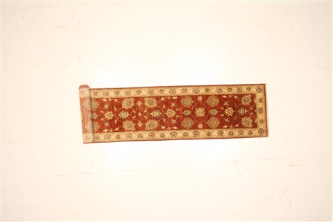 Ziegler Brown Runner Hand Knotted 27 X 121 Area Rug 250-22504 Image 1