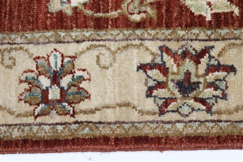 Ziegler Brown Runner Hand Knotted 27 X 121 Area Rug 250-22504 Image 3