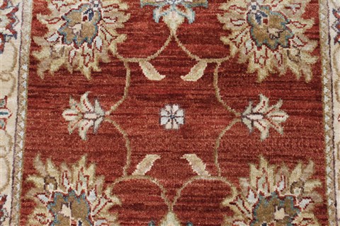 Ziegler Brown Runner Hand Knotted 27 X 121 Area Rug 250-22504 Image 4
