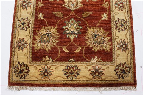 Ziegler Brown Runner Hand Knotted 27 X 121 Area Rug 250-22504 Image 5