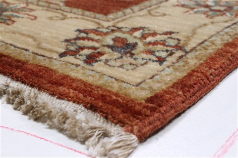 Ziegler Brown Runner Hand Knotted 27 X 121 Area Rug 250-22504 Image 6