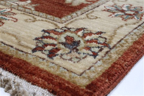 Ziegler Brown Runner Hand Knotted 27 X 121 Area Rug 250-22504 Image 7