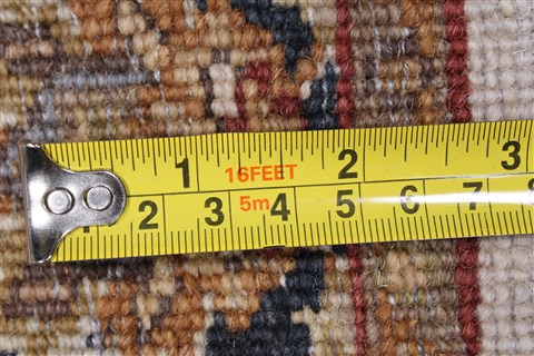 Kashan Beige Runner Hand Knotted 27 X 119  Area Rug 250-22506 Image 13