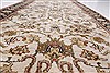 Kashan Beige Runner Hand Knotted 27 X 119  Area Rug 250-22506 Thumb 3