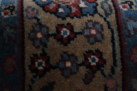 Tabriz Blue Runner Hand Knotted 25 X 116 Area Rug 250-22507 Image 10