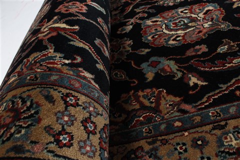Tabriz Blue Runner Hand Knotted 25 X 116 Area Rug 250-22507 Image 11