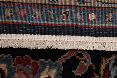 Tabriz Blue Runner Hand Knotted 25 X 116 Area Rug 250-22507 Image 14
