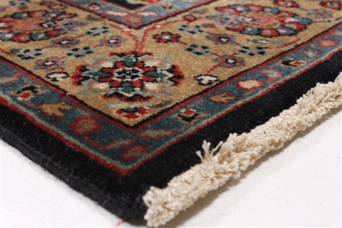 Tabriz Blue Runner Hand Knotted 25 X 116 Area Rug 250-22507 Image 6