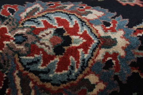 Tabriz Blue Runner Hand Knotted 25 X 116 Area Rug 250-22507 Image 8