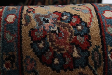 Tabriz Blue Runner Hand Knotted 25 X 116 Area Rug 250-22507 Image 9