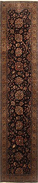 Indian Tabriz Blue Runner 10 to 12 ft Wool Carpet 22507