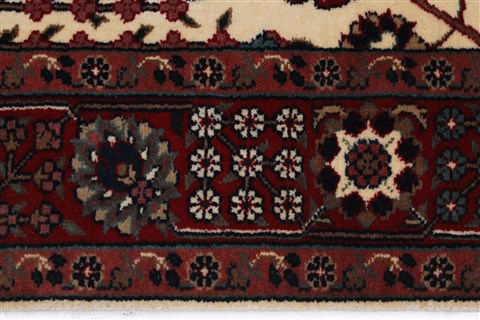Tabriz Beige Runner Hand Knotted 28 X 1110 Area Rug 250-22515 Image 2