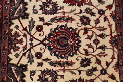 Tabriz Beige Runner Hand Knotted 28 X 1110 Area Rug 250-22515 Image 3