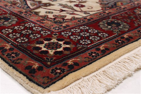 Tabriz Beige Runner Hand Knotted 28 X 1110 Area Rug 250-22515 Image 6