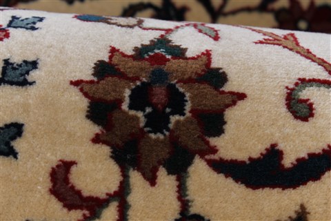 Tabriz Beige Runner Hand Knotted 28 X 1110 Area Rug 250-22515 Image 8