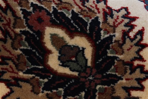 Tabriz Beige Runner Hand Knotted 28 X 1110 Area Rug 250-22515 Image 9