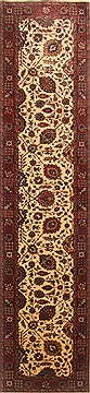 Tabriz Beige Runner Hand Knotted 2'8" X 11'10"  Area Rug 250-22515