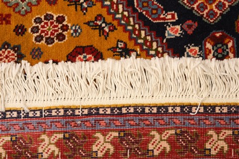 Gharajeh Yellow Hand Knotted 51 X 69 Area Rug 100-22520 Image 1
