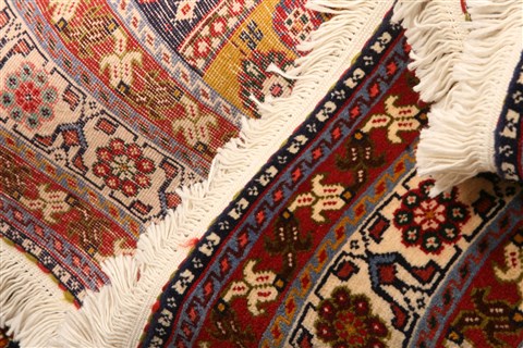Gharajeh Yellow Hand Knotted 51 X 69 Area Rug 100-22520 Image 5