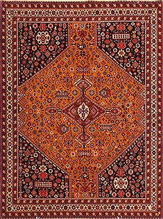 Gharajeh Yellow Hand Knotted 5'1" X 6'9"  Area Rug 100-22520