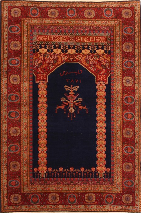Tabriz Red Hand Knotted 37 X 53 Area Rug 100-22531 Image 0