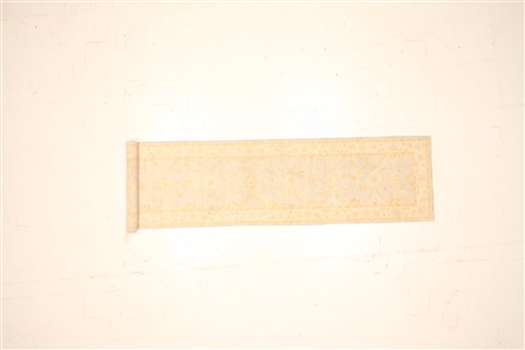 Chobi Blue Runner Hand Knotted 27 X 116 Area Rug 250-22533 Image 1