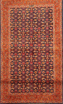 Persian Tabriz Red Rectangle 5x8 ft Wool Carpet 22540