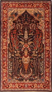 Persian Isfahan Blue Rectangle 4x6 ft Wool Carpet 22552