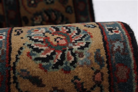 Tabriz Black Runner Hand Knotted 27 X 119 Area Rug 250-22562 Image 10