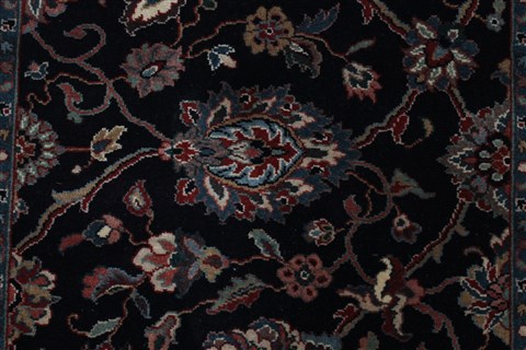 Tabriz Black Runner Hand Knotted 27 X 119 Area Rug 250-22562 Image 5