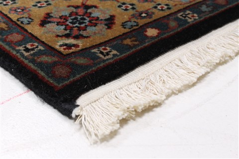 Tabriz Black Runner Hand Knotted 27 X 119 Area Rug 250-22562 Image 7