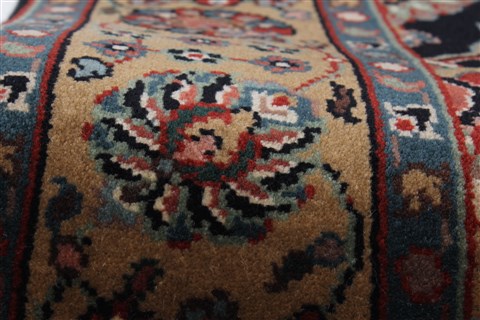Tabriz Black Runner Hand Knotted 27 X 119 Area Rug 250-22562 Image 8