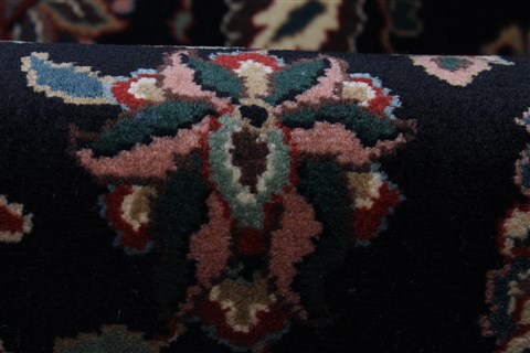 Tabriz Black Runner Hand Knotted 27 X 119 Area Rug 250-22562 Image 9