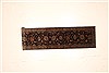 Tabriz Black Runner Hand Knotted 27 X 119 Area Rug 250-22562 Thumb 1