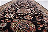 Tabriz Black Runner Hand Knotted 27 X 119  Area Rug 250-22562 Thumb 3