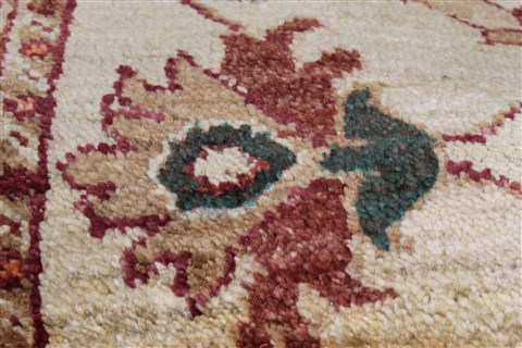 Pishavar Beige Runner Hand Knotted 25 X 97 Area Rug 250-22572 Image 9