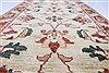 Pishavar Beige Runner Hand Knotted 25 X 97  Area Rug 250-22572 Thumb 3