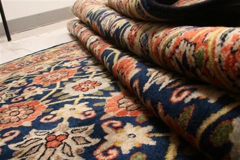 Varamin Orange Hand Knotted 49 X 66 Area Rug 100-22581 Image 3