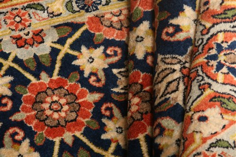 Varamin Orange Hand Knotted 49 X 66 Area Rug 100-22581 Image 5